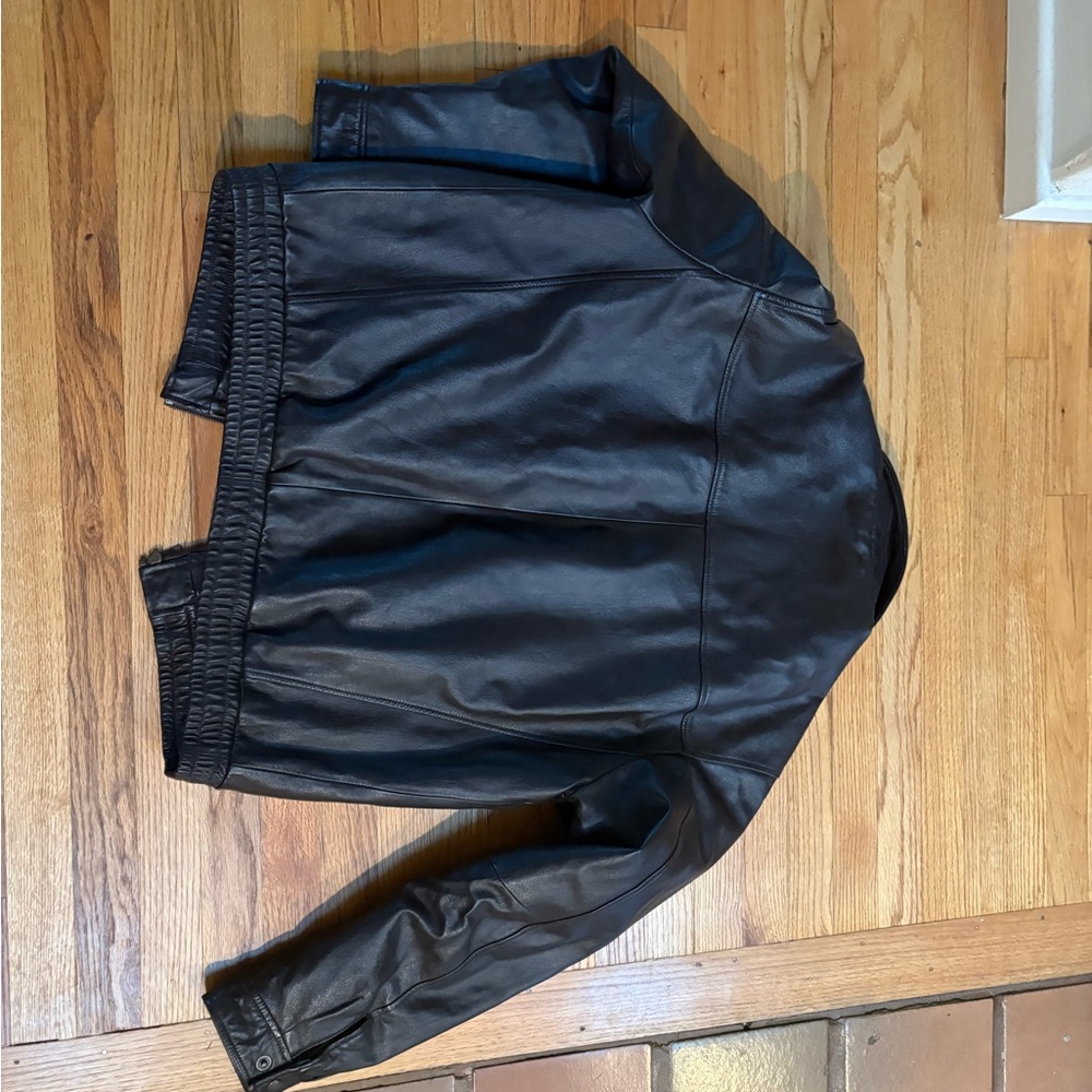 Vintage Dark Brown Men’s Leather Jacket/Perfect Condition